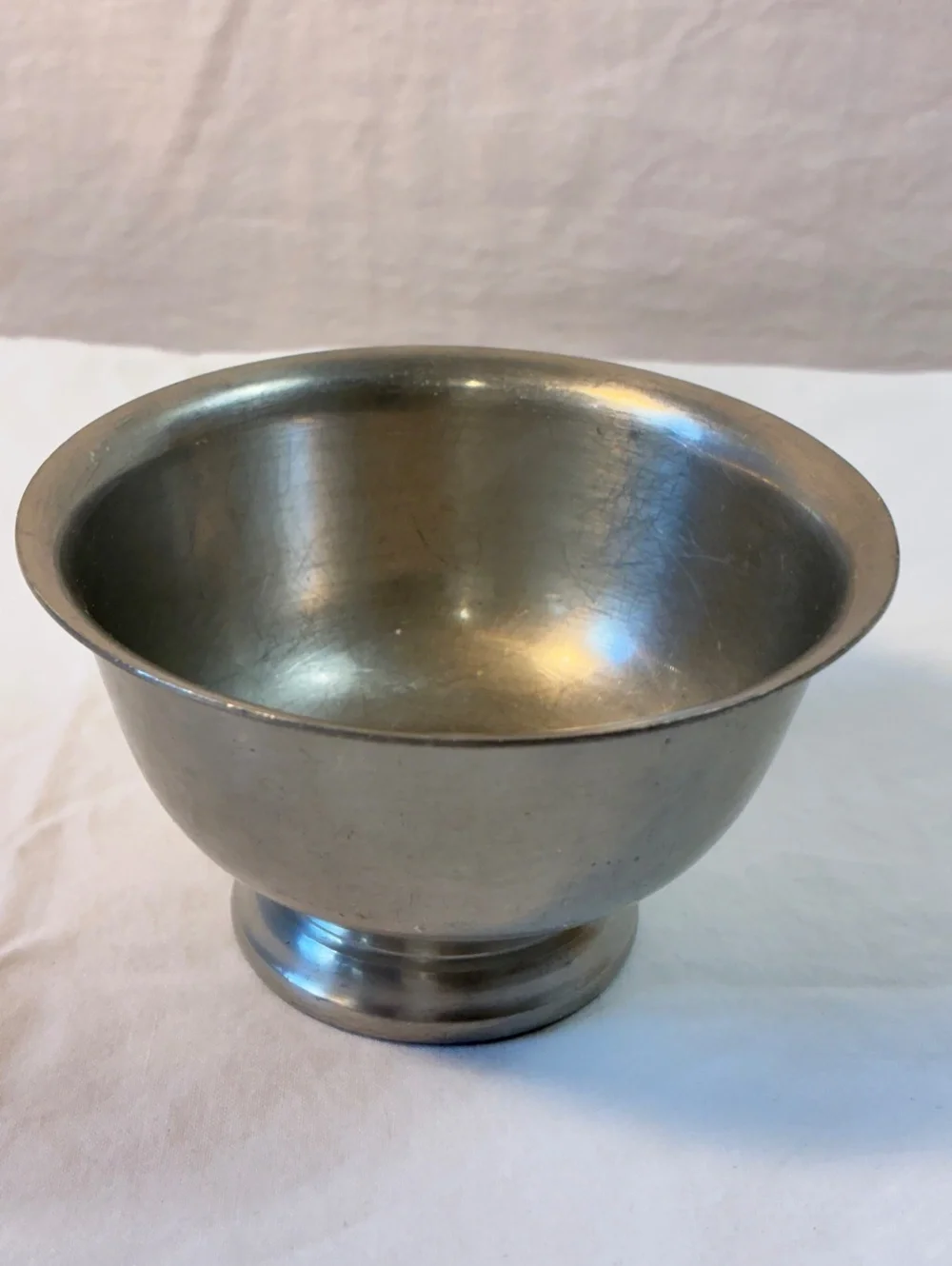 Vintage Pewter Footed Bowl